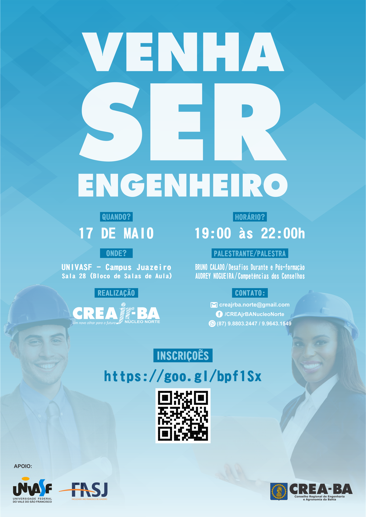 Cartaz Crea Png Univasf Universidade Federal Do Vale Do S O Francisco