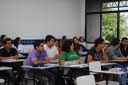 Alunos assistindo aula no Campus Ciências Agrárias
