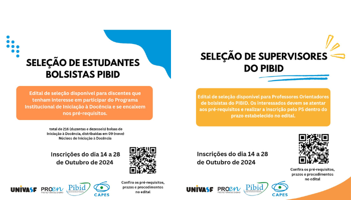 Inscrições Abertas para Atuação no PIBID-História (UNIVASF)