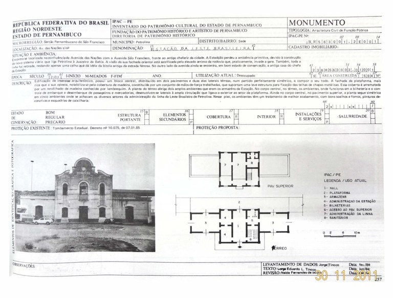 Imagem 18. Inventário do patrimônio cultural - FUNDARPE