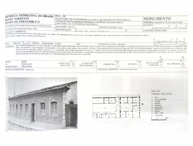 Imagem 10. Inventário do patrimônio cultural - FUNDARPE