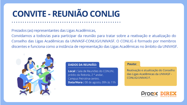 Convite -  Reunião CONLIG