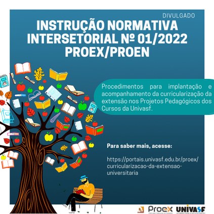 INSTRUÇÃO NORMATIVA INTERSETORIAL Nº 01/2022 PROEX/PROEN
