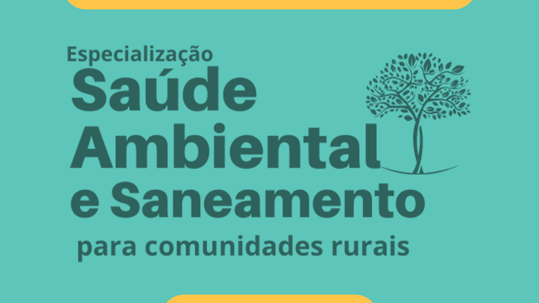 Especialização em Saúde Ambiental e Saneamento para Comunidades Rurais