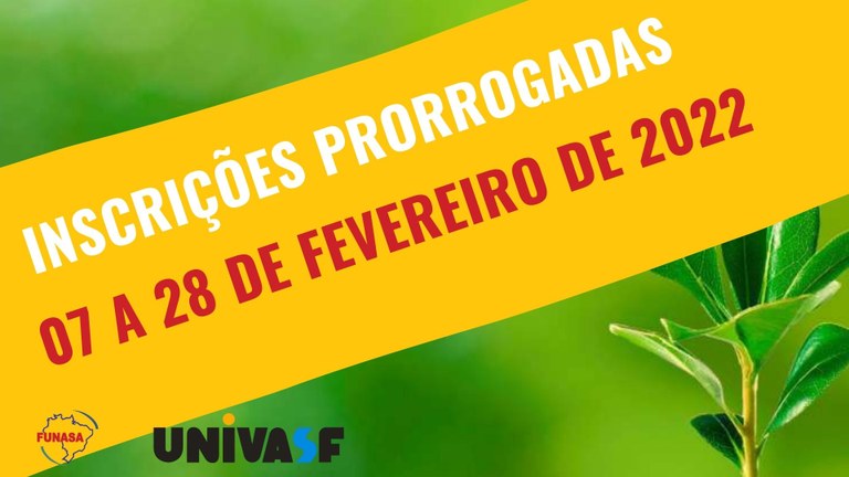 Especialização em Saúde Ambiental e Saneamento para Comunidades Rurais tem inscrições prorrogadas; Curso é uma parceria entre Univasf e Funasa