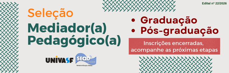 Seleção de Mediador(a) Pedagógico. Edital 22.2026. Inscrições encerradase 20/10