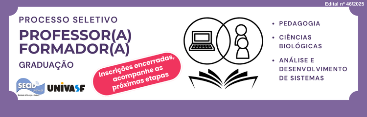 Seleção de professor(a) formador(a). Edital 46.2025