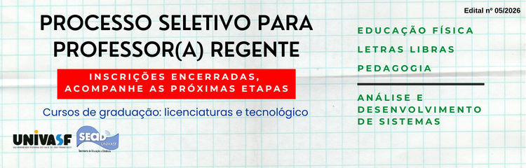 Seleção de professor(a) regente para graduação