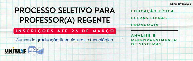Seleção de professor(a) regente para graduação