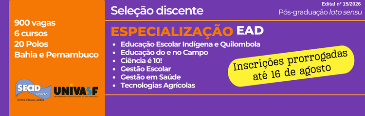 Seleção discente para cursos de especialização