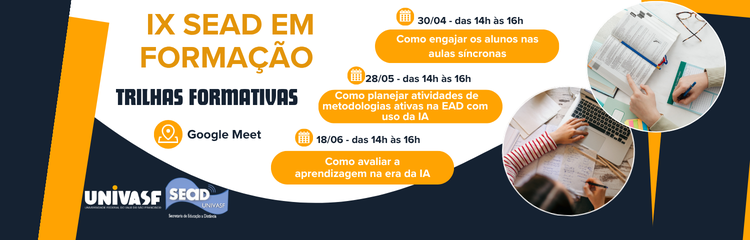 Vem aí o IX SEaD em Formação – Trilhas Formativas!