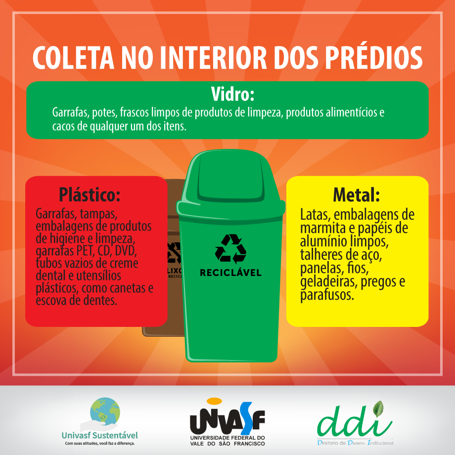 Campanha Univasf Sustentável 2016 - Coleta Seletiva