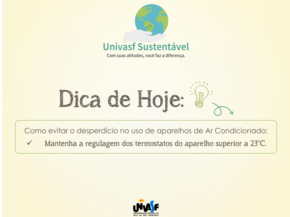 Campanha Univasf Sustentável 2015 - Ar Condicionado
